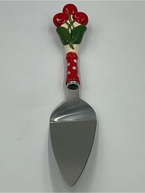 TEMPTATIONS by Tara Cherry Ceramic Pie/Pastry Server